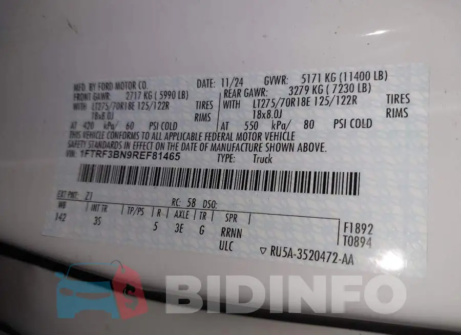 1FTRF3BN9REF81465 Photo# 9