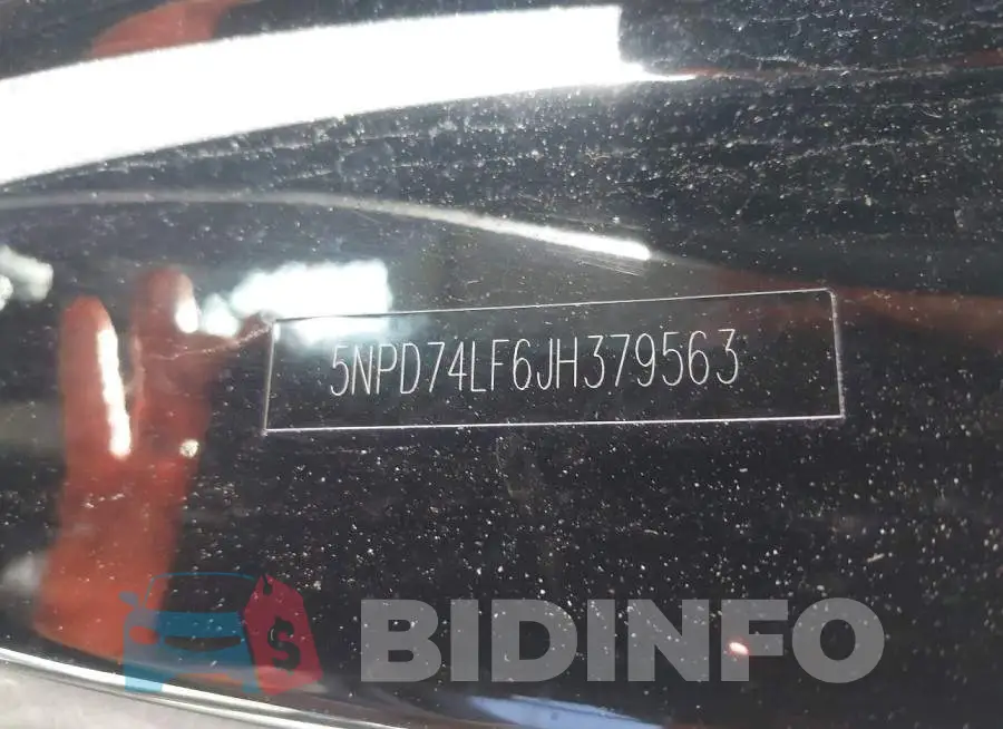 5NPD74LF6JH379563 Photo# 9