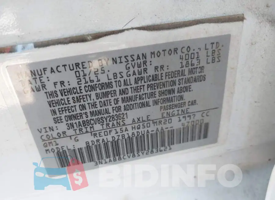 3N1AB8CV8SY283621 Photo# 9