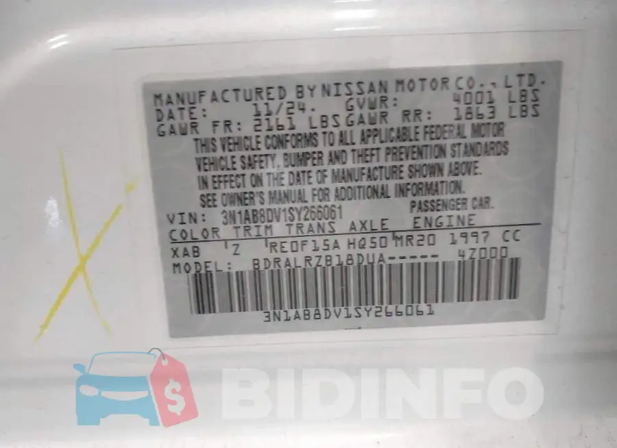 3N1AB8DV1SY266061 Photo# 9