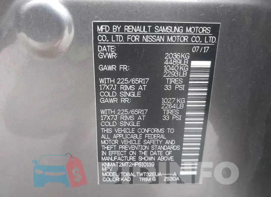 KNMAT2MT2HP610139 Photo# 9