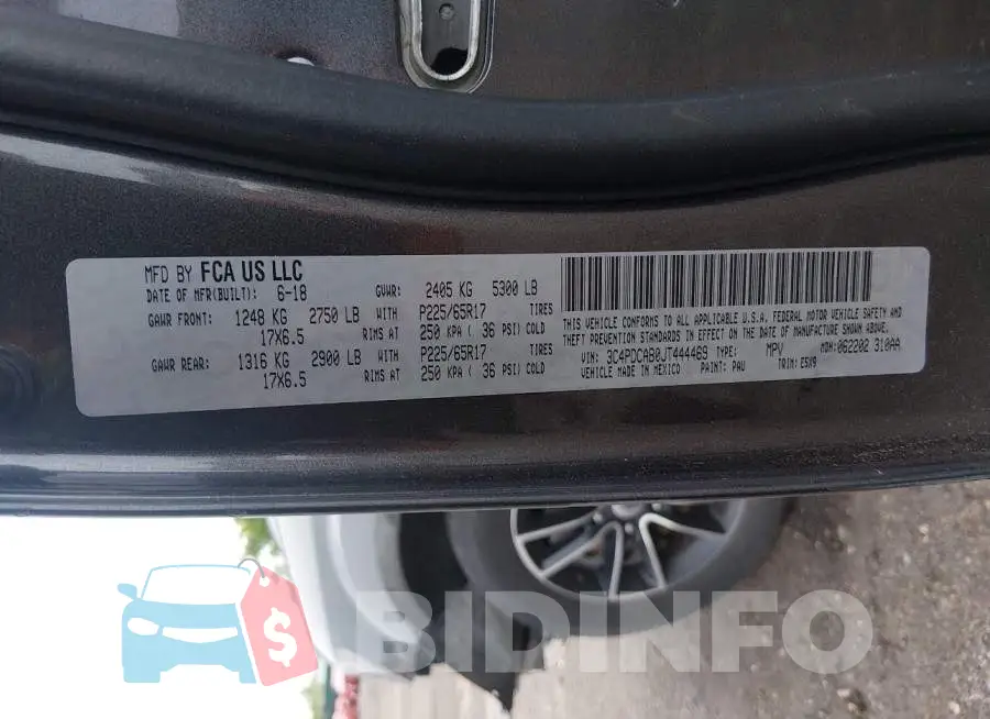 3C4PDCAB0JT444469 Photo# 9