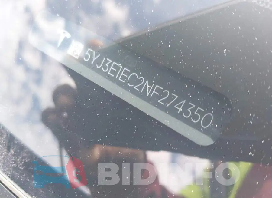 5YJ3E1EC2NF274350 Photo# 9