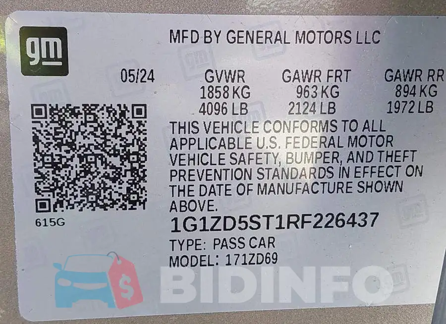 1G1ZD5ST1RF226437 Photo# 9