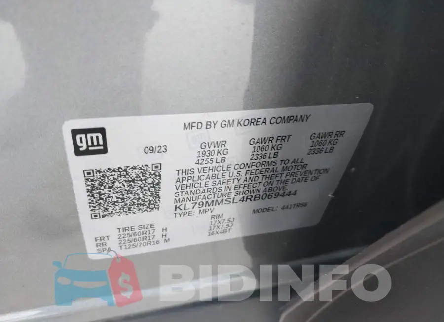 KL79MMSL4RB069444 Photo# 9