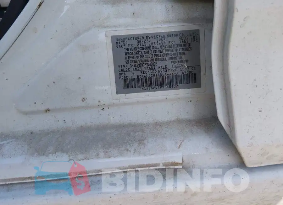 3N1AB8CV7PY240802 Photo# 9