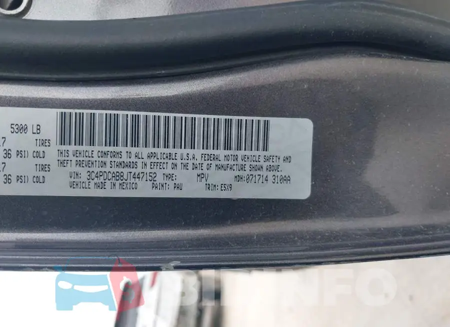 3C4PDCAB8JT447152 Photo# 9