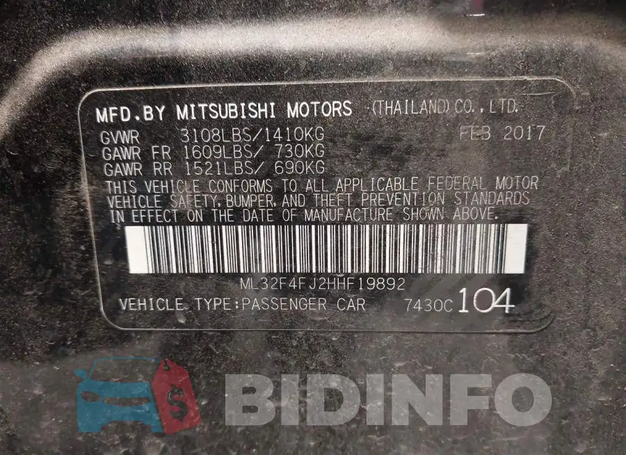 ML32F4FJ2HHF19892 Photo# 9