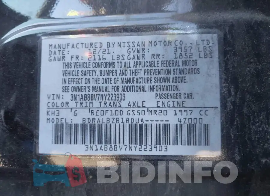 3N1AB8BV7NY223903 Photo# 9