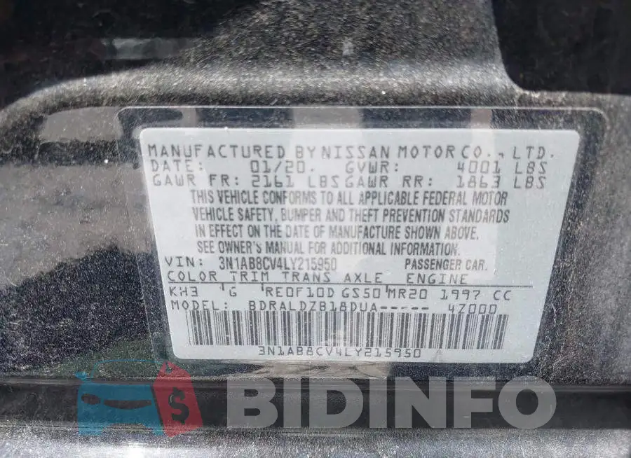 3N1AB8CV4LY215950 Photo# 9