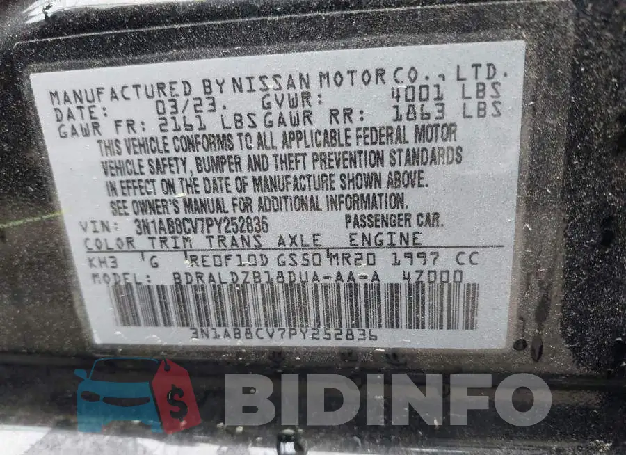 3N1AB8CV7PY252836 Photo# 9