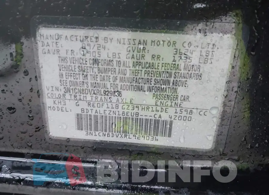 3N1CN8DVXRL929036 Photo# 9
