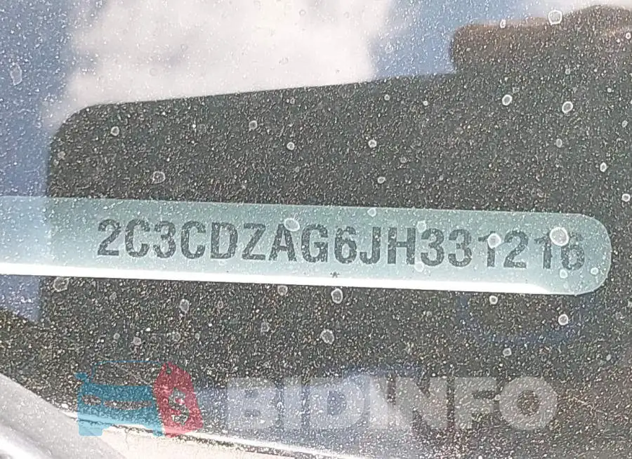 2C3CDZAG6JH331216 Photo# 9