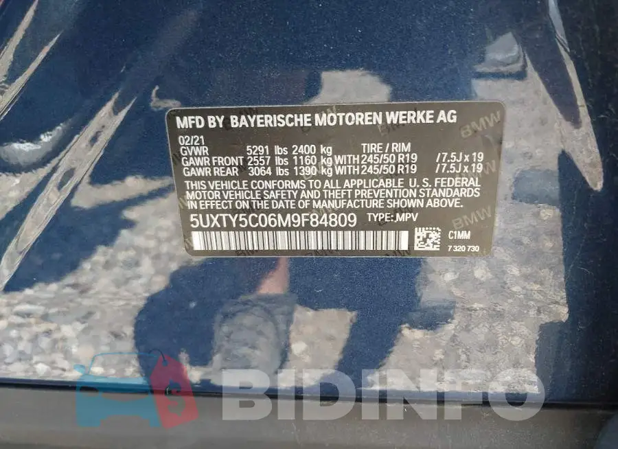 5UXTY5C06M9F84809 Photo# 9