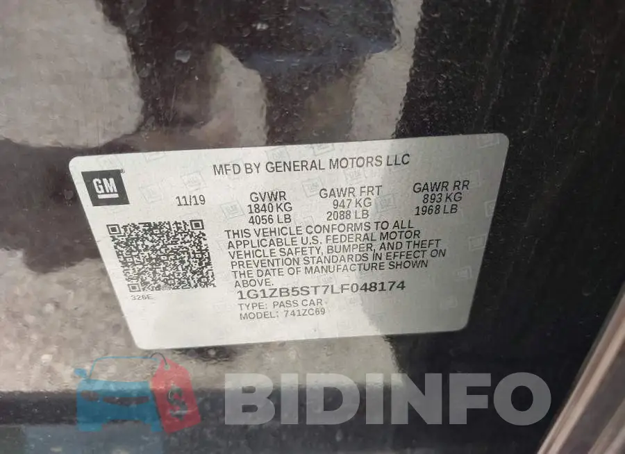 1G1ZB5ST7LF048174 Photo# 9