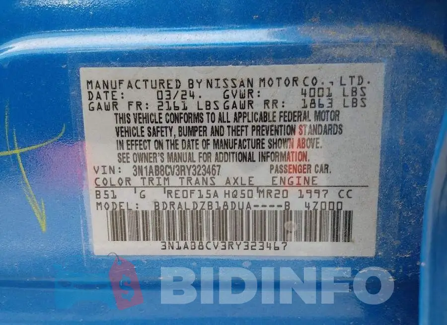 3N1AB8CV3RY323467 Photo# 9