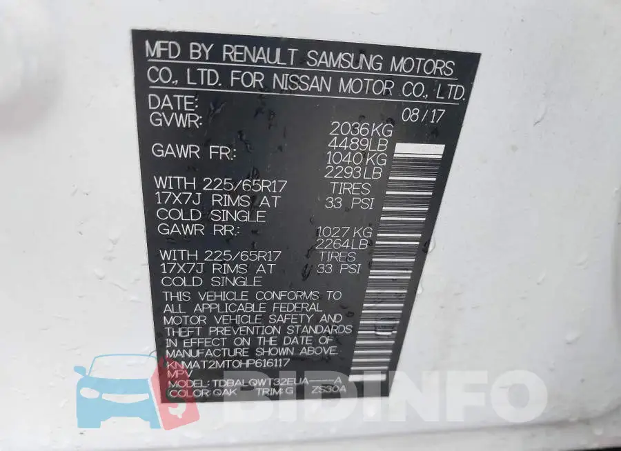 KNMAT2MT0HP616117 Photo# 9