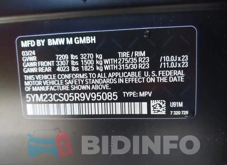 5YM23CS05R9V95085 Photo# 9
