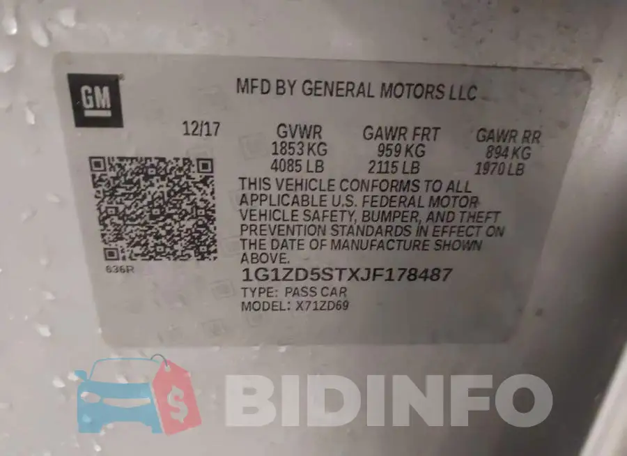 1G1ZD5STXJF178487 Photo# 9