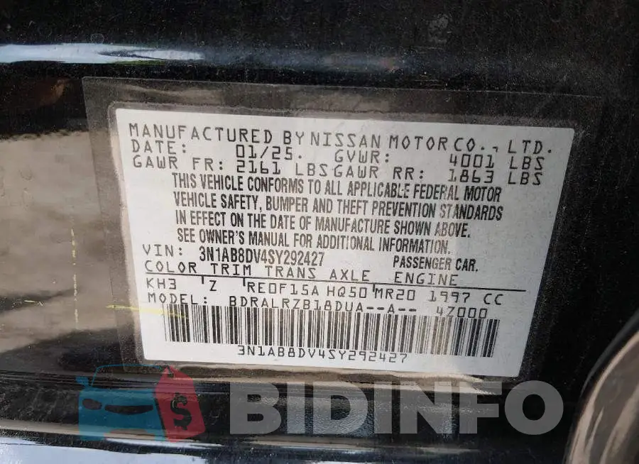 3N1AB8DV4SY292427 Photo# 9