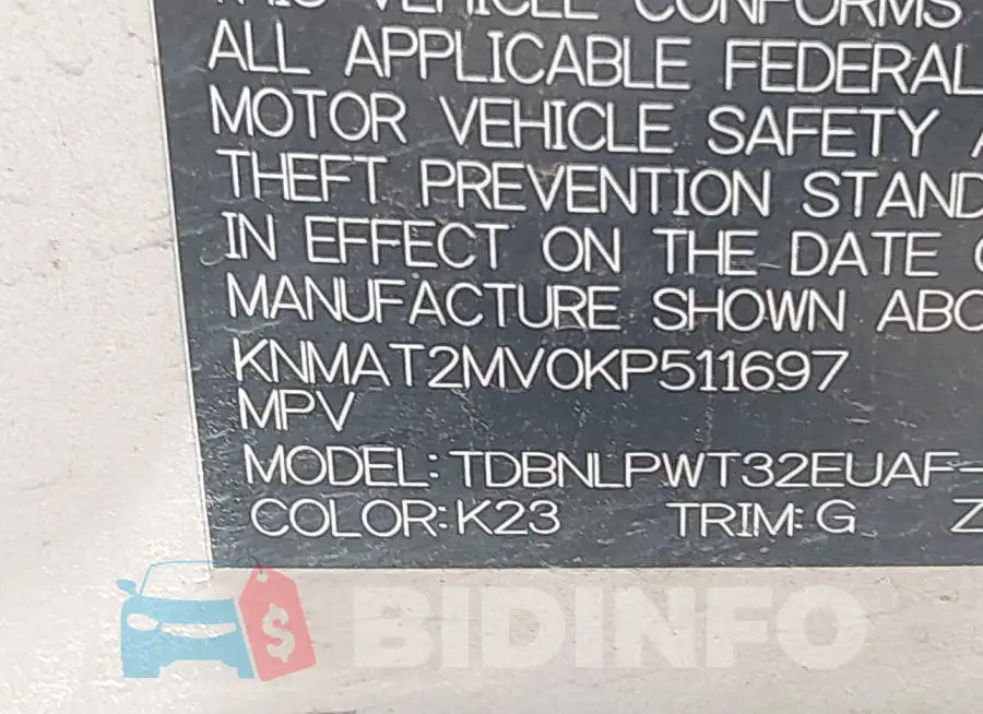 KNMAT2MV0KP511697 Photo# 9