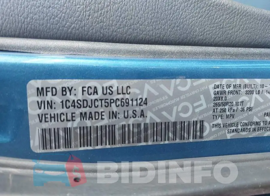1C4SDJCT5PC691124 Photo# 9