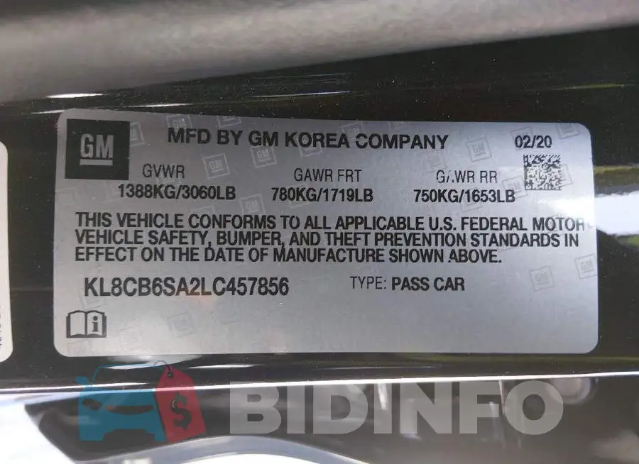 KL8CB6SA2LC457856 Photo# 9