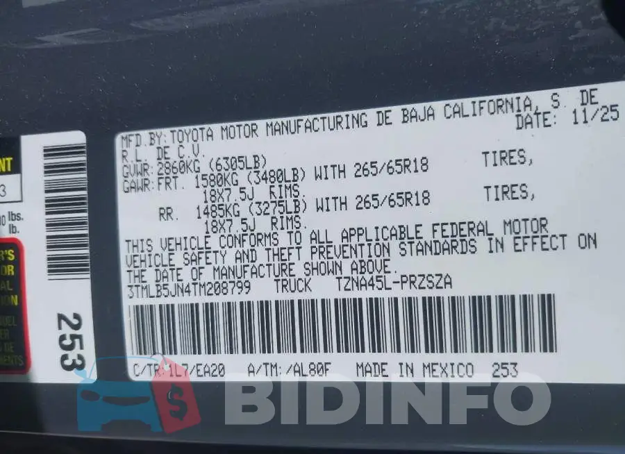 3TMLB5JN4TM208799 Photo# 9