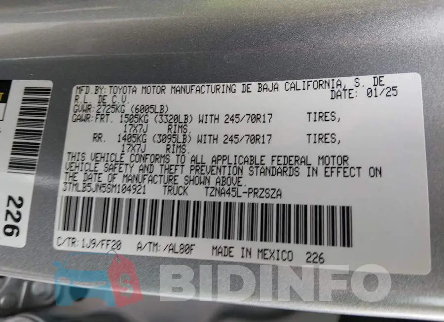 3TMLB5JN5SM104921 Photo# 9