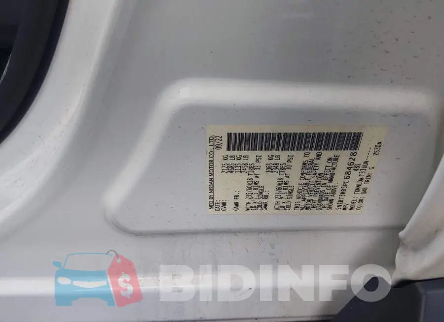 5N1BT3BB5PC684628 Photo# 9