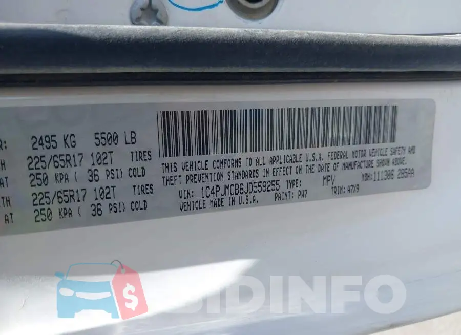 1C4PJMCB6JD559255 Photo# 9
