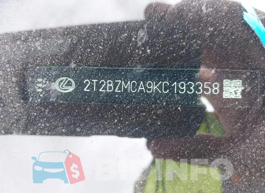 2T2BZMCA9KC193358 Photo# 9