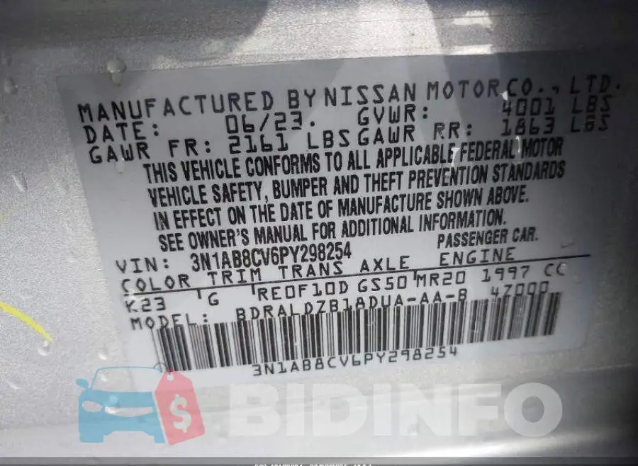3N1AB8CV6PY298254 Photo# 9
