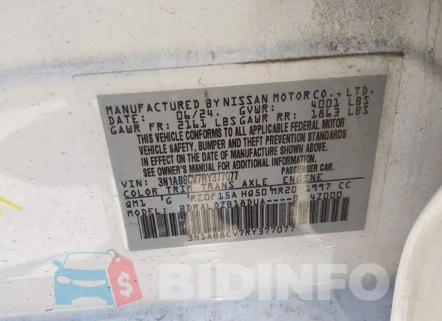 3N1AB8CV7RY377077 Photo# 9