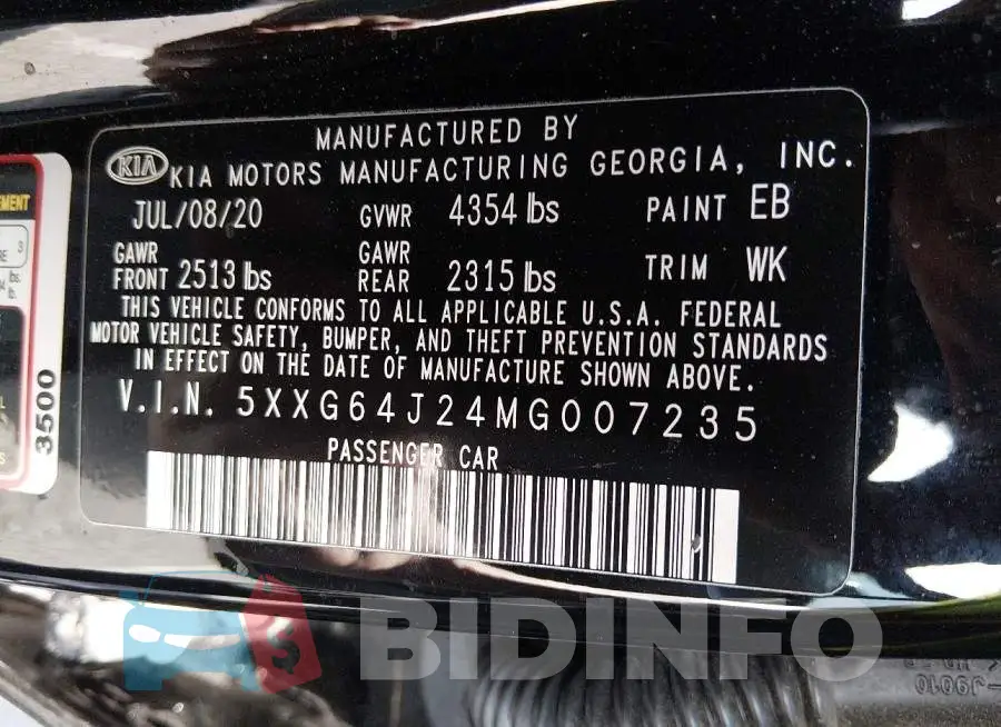 5XXG64J24MG007235 Photo# 9