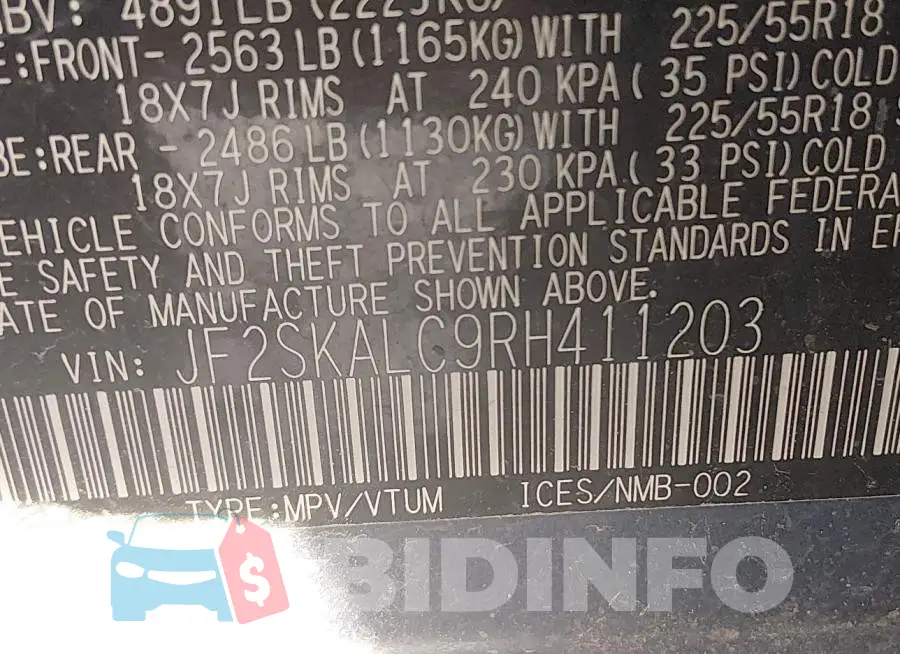 JF2SKALC9RH411203 Photo# 9