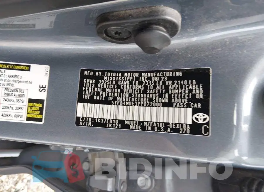 5YFB4MDE3PP072000 Photo# 9