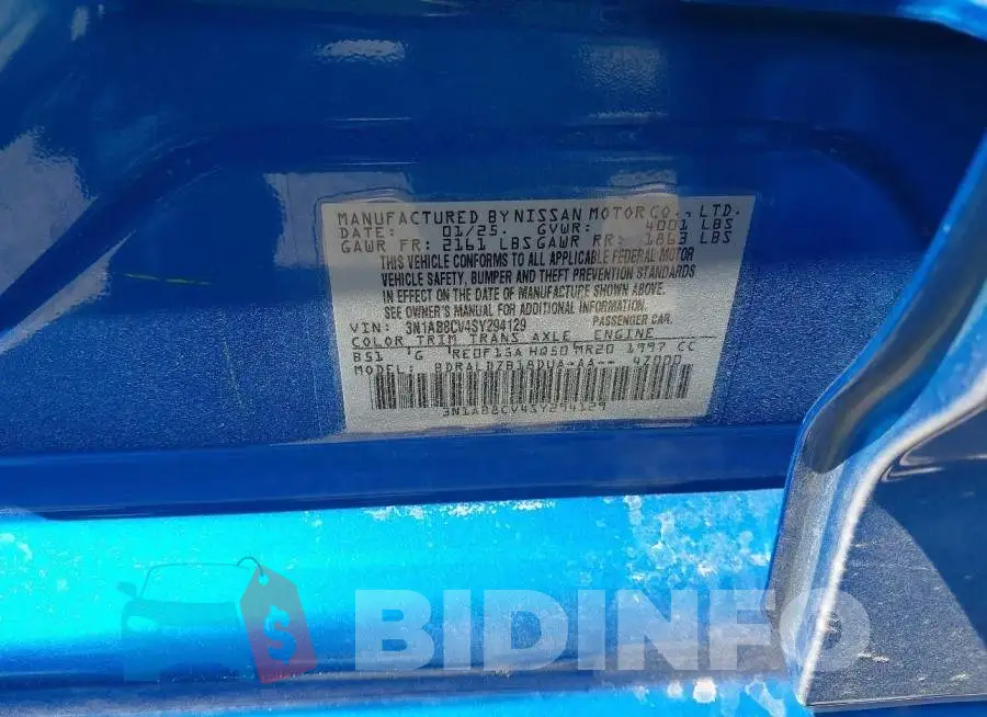 3N1AB8CV4SY294129 Photo# 9