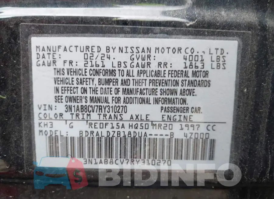 3N1AB8CV7RY310270 Photo# 9