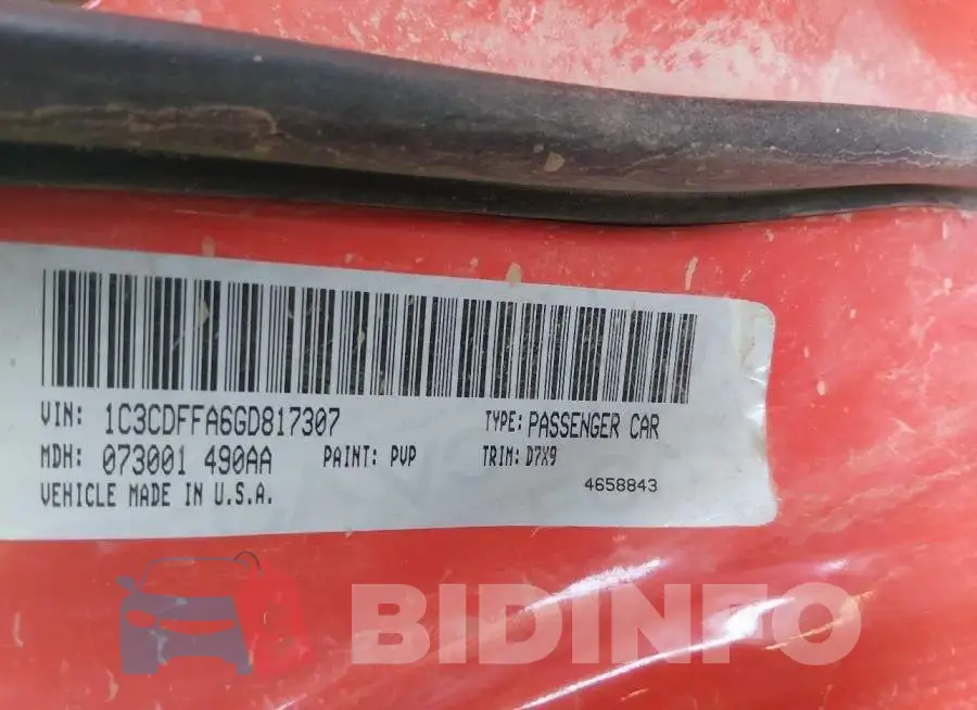 1C3CDFFA6GD817307 Photo# 9