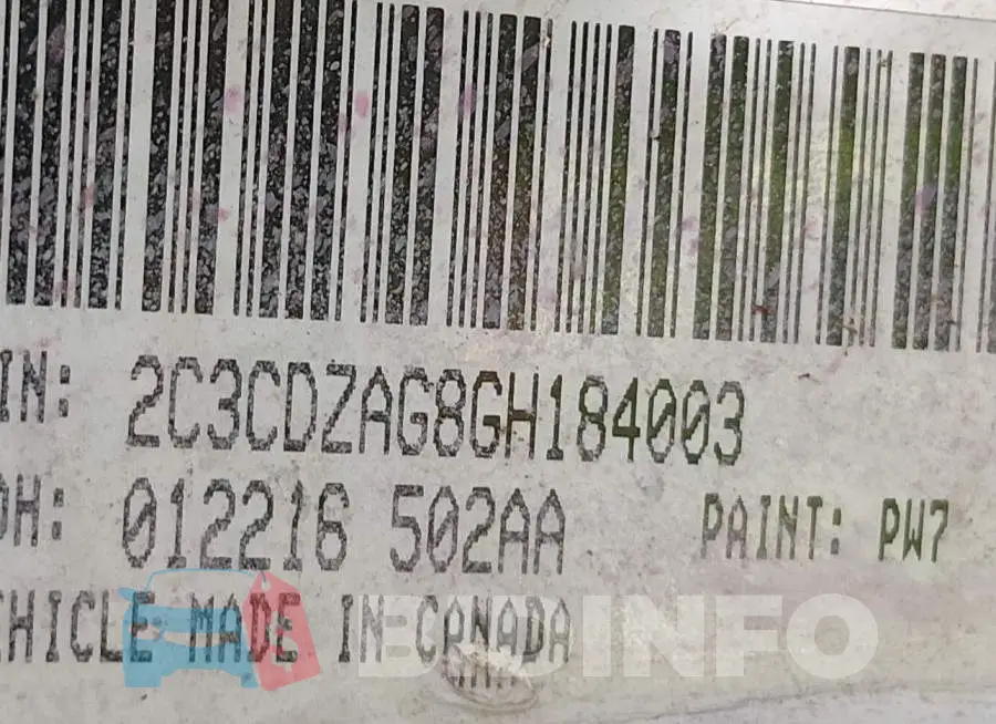 2C3CDZAG8GH184003 Photo# 9