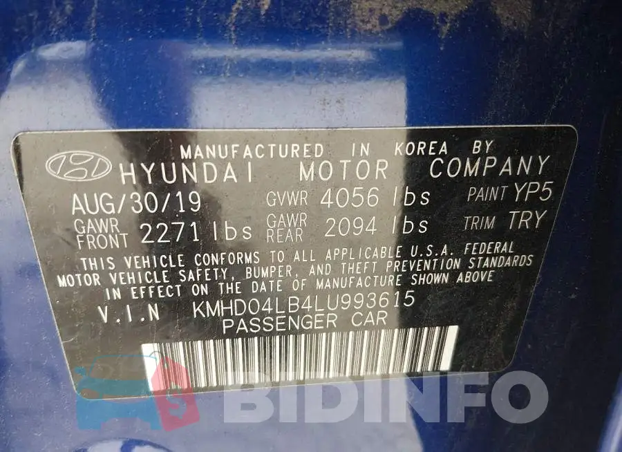 KMHD04LB4LU993615 Photo# 9
