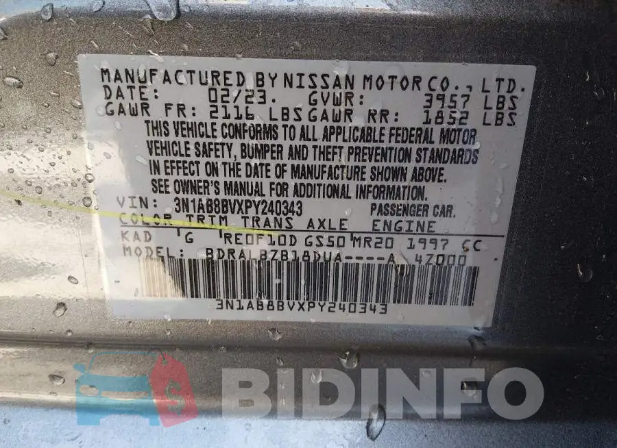 3N1AB8BVXPY240343 Photo# 9