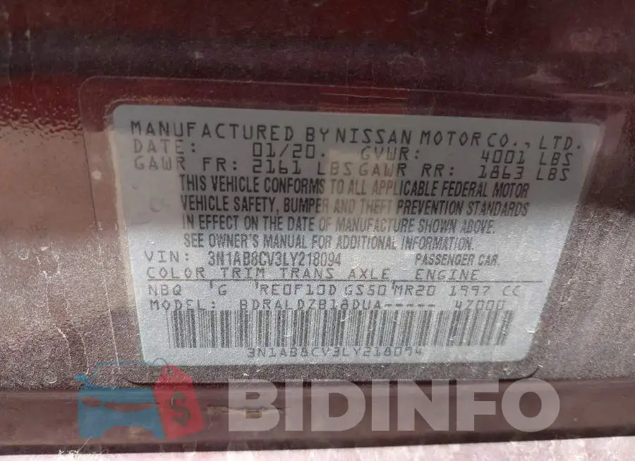 3N1AB8CV3LY218094 Photo# 9
