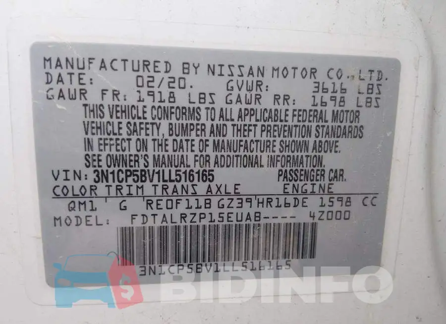 3N1CP5BV1LL516165 Photo# 9