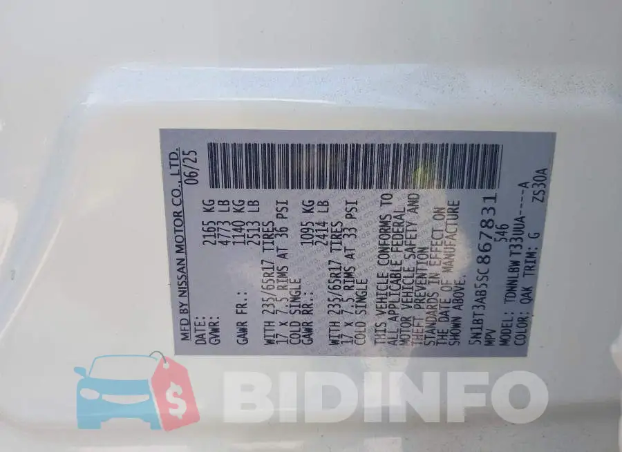 5N1BT3AB5SC867831 Photo# 9