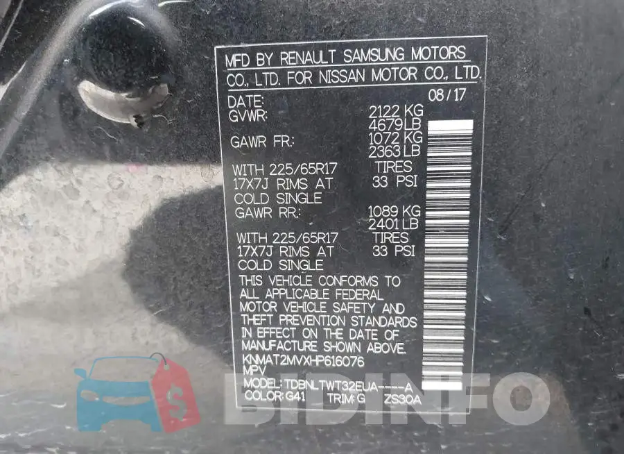 KNMAT2MVXHP616076 Photo# 9