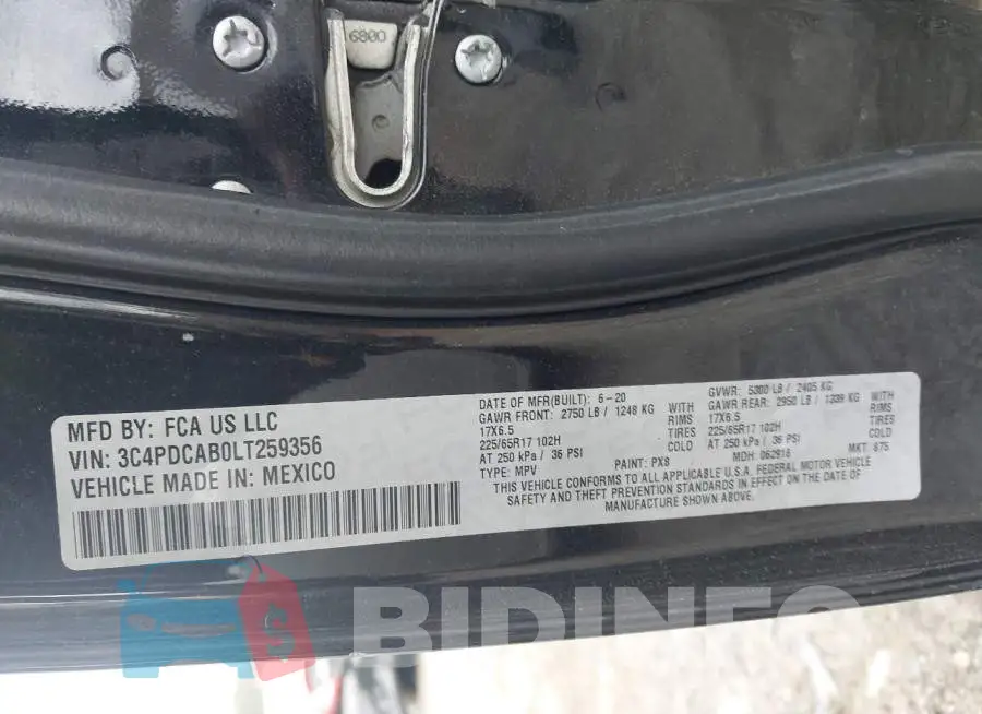 3C4PDCAB0LT259356 Photo# 9