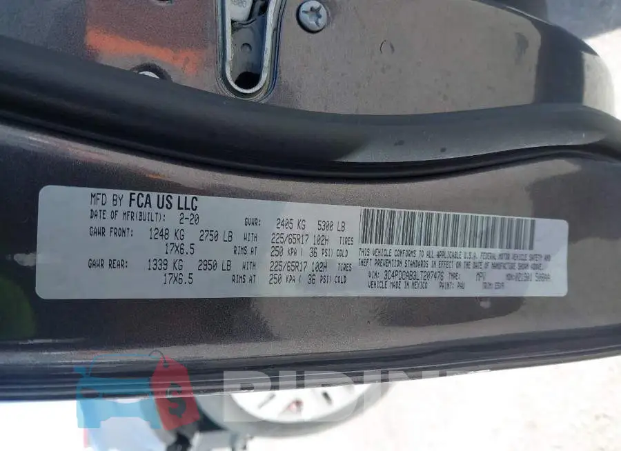 3C4PDCAB3LT207476 Photo# 9