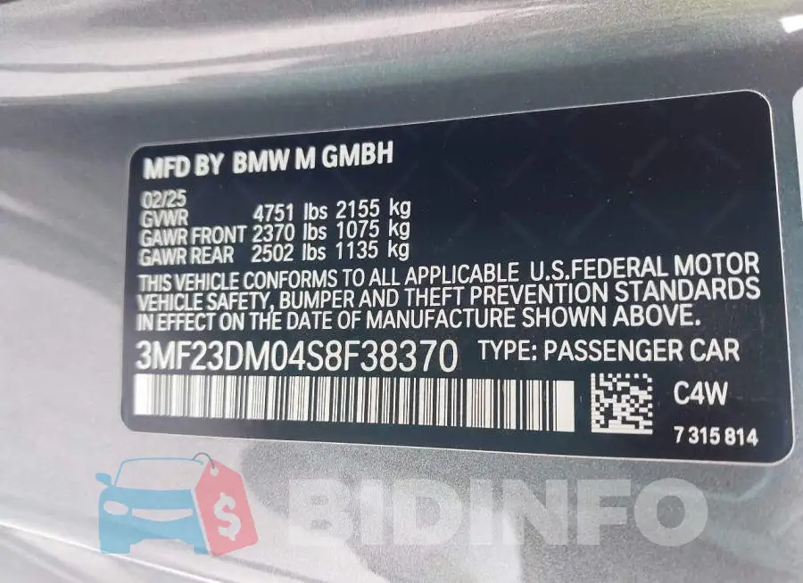 3MF23DM04S8F38370 Photo# 9
